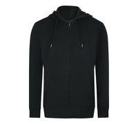 Cavalli Class Traditional Style Leopard Design Black Zip-Up Hoodie - XL
