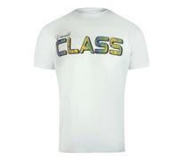Cavalli Class Vibrant Floral Logo White T-Shirt - XXL - XXL