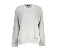 Cavalli Class Womens Crew Neck Sweatshirt Ca28638 - Light Grey Cotton - Size 2XL