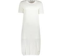Cavalli Class Womens Knit Mini Dress Short Sleeves - Ivory Cotton - Size Large