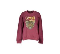 Cavalli Class Women's Leather Crossbody Bag with Chain Strap - Purple Sweaters | Size: Medium Cavalli Class Purple M