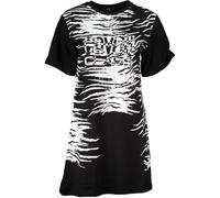 Cavalli Class Womens Zebra Print Mini Dress - Black Cotton - Size Small