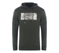 Cavalli Class Zebra Print Logo Black Hoodie