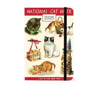 Cavallini & Co. Cats 2025 Pocket Weekly Planner, 4"x6"