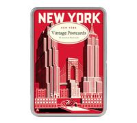 Cavallini & Co. New York Carte Postale Postcards in Tin - Assorted (Pack of 18)