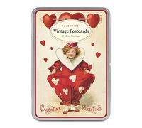 Cavallini & Co. Valentine Greetings Card Glitter Greetings Card (Pack of 12)
