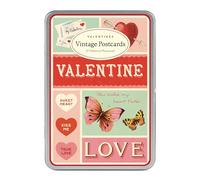 Cavallini Papers & Co Cavallini Valentines Glitter Vintage Postcards, red and Pink