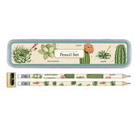 Cavallini Papers & Co., Inc. PS/SUC Succulents Pencil Set 10 Pencils, 1 Sharpener