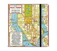 Cavallini Papers & Co. Notebook New York City Map 144 Pages Featuring Classic Cream Lined Paper Stock, 6 x 8