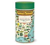 Cavallini - Vintage Jigsaw Puzzle - 1000 Pieces - 55x70cms - Map Of USA National Parks