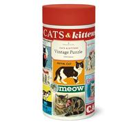 Cavallini Vintage Puzzle, Cats and Kittens 1000 piece Jigsaw Puzzle