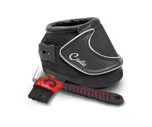 Cavallo Horse Sport Hoof Boot - Black Regular Pair - Size 4