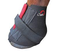(Medium, Black) Cavallo Pastern Touch Fastening Horse Boot Wraps (Pack Of 2)