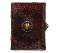 CAVALO - Be Unique Leather Journal for Men and Women with Semi-Precious and Antique Buckle Lock, 240 Unlined 125gsm Thick Paper, Best for Artist Scrapbook, Drawing, Writing Size 5×7