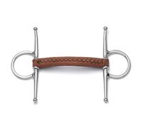 Cavalon Full Cheek Soft Leather Snaffle Bit (4.5")
