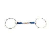 Cavalon Hunter D-Ring Sweet Iron Anatomical Snaffle Bit with Copper Lozenge (5")