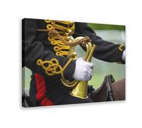 Cavalry And Artillery Bugler Poster Canvas Poster Wall Art Print Picture Paintings 24x36inch(60x90cm)
