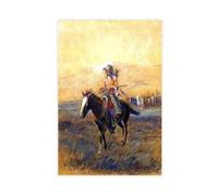 Cavalry Mounts for The Brave Charles M Russell Canvas Art Poster And Wall Art Picture Print Modern Family Bedroom Decor 16x24inch(40x60cm)