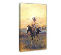 Cavalry Mounts for The Brave Charles M Russell Canvas Art Poster And Wall Art Picture Print Modern Family Bedroom Decor 24x36inch(60x90cm)