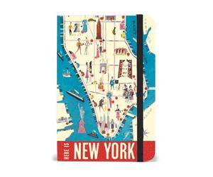 CAVANILLI & CO. Cavallini Papers NBNYCMAP/SM New York City Map Notebook, 4" x 6"