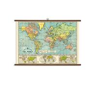 CAVANILLI & CO. Cavallini Papers World Map Vintage School Chart