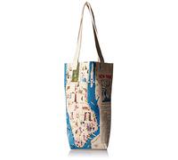 CAVANILLI & CO. Tote Bag, Cotton, Multicolor, 13" x 17" x 1"