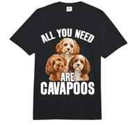 Cavapoo All You Need are Cavapoos Cute Dogs Comfort Colors Adult Heavyweight T-Shirt