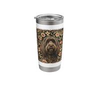 Cavapoo Cockapoo Cute Brown Doodle Dog Stainless Steel Insulated Tumbler