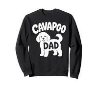 Cavapoo Dad Cute Dog Owner Doodle Puppy Father Humor Doggy Sweatshirt