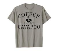 Cavapoo Dog and Coffee T-Shirt