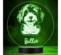 Cavapoo Dog Pet Silhouette Multicolour Personalised Gift LED Lamp Night Light | Personalised Gift For Home, Lamp Room Décor | Kids & Adults Night Lights With Name | Personalised Gift For Bedroom |