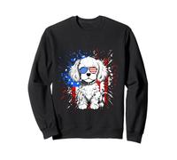 Cavapoo Dog USA Flag Sweatshirt