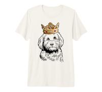 Cavapoo Dog Wearing a Crown Premium T-Shirt