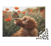 Cavapoo Jigsaw Puzzles Puzzle for Adults Kids. 1000 Pieces Cute Dog Impossible Challenge Toy Educational Games Home Decoration for Educational Games Gifts 1000pcs (75x50cm)