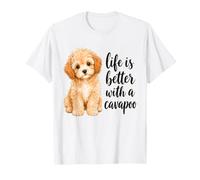 Cavapoo Life is Better Cavalier Poodle Mix Dog Owner T-Shirt