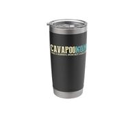 Cavapoo Mom Cooler Fun Dog Mommy Vintage Mothers Day Stainless Steel Insulated Tumbler
