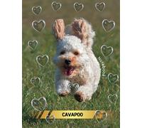 Cavapoo Notebook : Lined paper composition notebook or journal, cute cavapoo puppy running cover ,120 Pages for Kids ,Teens ,Student and Adults