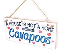 Cavapoos Home Sign, Pink Heart Breed Decor