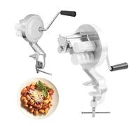Cavatelli Maker Machine,Manual Macaroni Maker,Aluminum Alloy Noodle Makers for Kitchen, Portable Hand Cranked Pasta Maker Machine for Making Authentic Italian Pasta Noodles