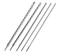 CAVATINY SDS Plus Drill Bit Set 5-Piece SDS Hammer Drill Bit for Concrete, Brick, Cement, Stone with 4 Cutting Edges Including Sizes 10 12 16 22 25 x 600 mm SDS Plus Shank Suitable for Hammer Drills