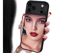 Cavdycidy Mirror Case Compatible with iPhone 17 Pro, [Full Camera Protection] [Drop Protection] Shockproof Soft Bumper Protective Slim Phone Case Silver