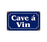 Cave a Vin French Wine Cellar Sign 14 Inches Long Heavy Gauge Steel
