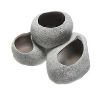 Cave Aquarium Ornaments Ceramic Breeding Shelter Realistic Stone Pot Shape House Fish Tank Decoration for Baby Betta Fishes Cichlid Shrimp Play Hide Rest