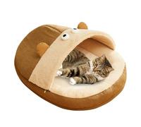Cave Bed | Cat Caves | Slipper Design Washable Soft Nesting With Elevated Edge For Small Breeds Large Breeds Senior Pets Kittens Puppies Anxious Pets