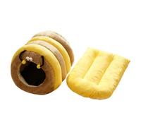 Cave Bed for Cat Shelter Bee Design, Warm House for and Den | Cat bed with afternoon blanket, sleep and night rest, in the room, at home, on the balcony or in the room