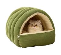 Cave Bed - Soft Wool Felt, Feline Retreat | Foldable Pet, Breathable Tunnel House, Cuddler Nest Pod, Warm Sleeping Dome For Indoor Cats And Kittens Lounge Comfort
