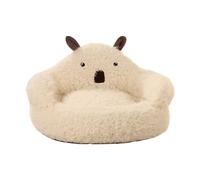 Cave Beds - 23cm Soft Cotton Cave, Removable Cover Bed, Enclosed House, Non-Skid Warm Pet Nest | Comfortable for Indoor Home Travel Balcony Bedroom Christmas Rest Sleeping