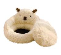 Cave Cat Beds, Warming House Tunnel Nest, Cozy Indoor Cat House, for Christmas Winter Sleeping Outside Home Travel Bedroom Balcony
