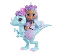 Cave Club Cave Tots Unicorn Tot Doll (Approximately 3.5 Inch) Small Doll with Dinosaur & Blue Hair, Wearing Outfit & Accessories