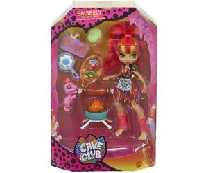 Cave Club Emberly Doll Action Figure + Pet Barbacue & Accessories New Kids Toy